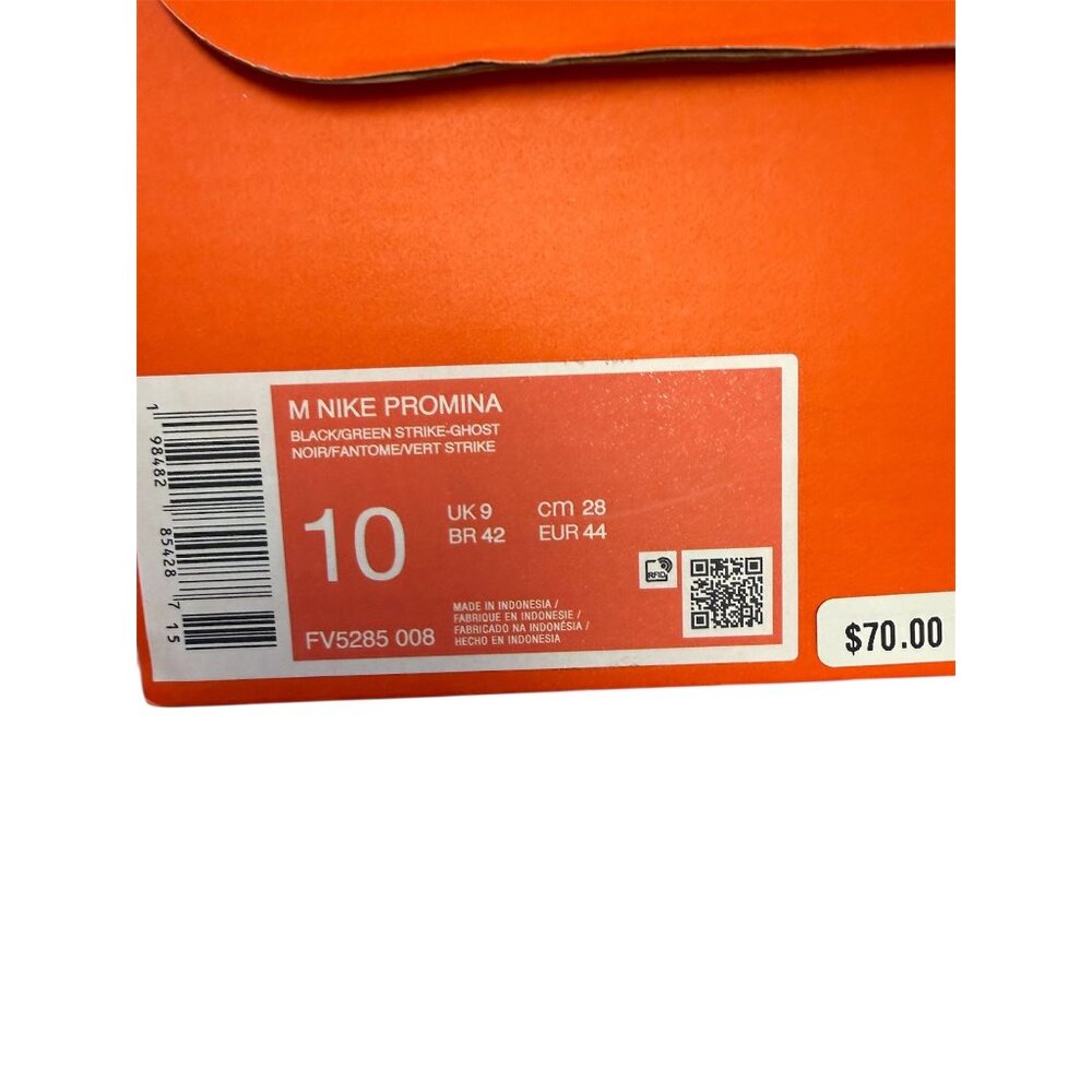 Nike Promina Mens Black/Green Running Shoes Size 10 With Box - Picture 5 of 6